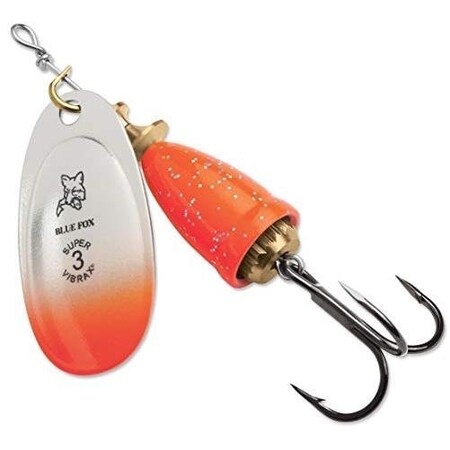 Blue Fox Classic Vibrax Blade Size 1, 18Oz, Vmc Hook, Pink Chartreuse Candyback 60-10-272IC